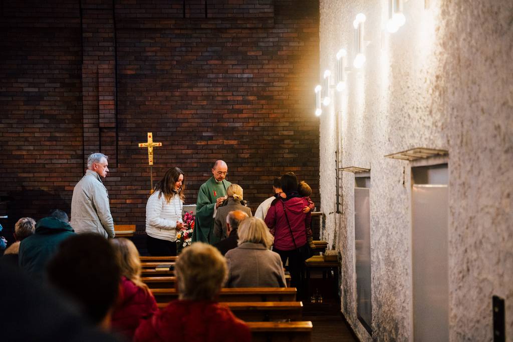 Gespräch nach dem Gottesdienst